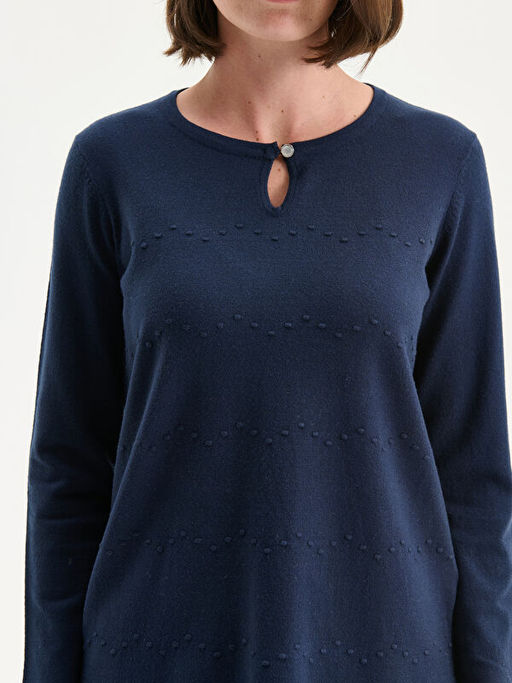 Bisiklet Yaka Kad?n Triko Kazak