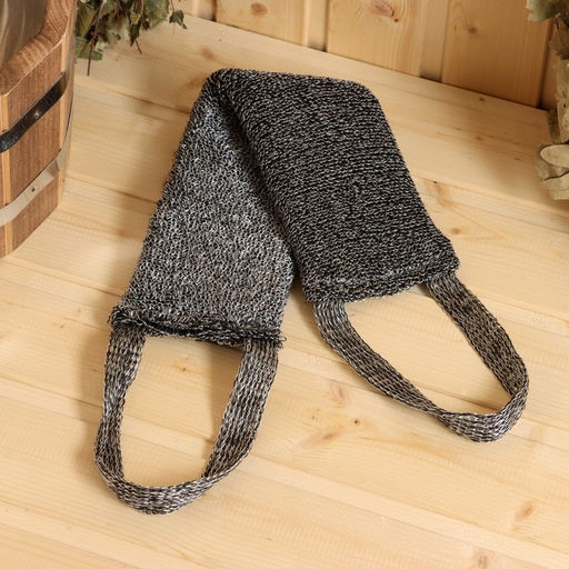 Мочалка банная длинная «Букле», мужская, объёмная, 40×11 см