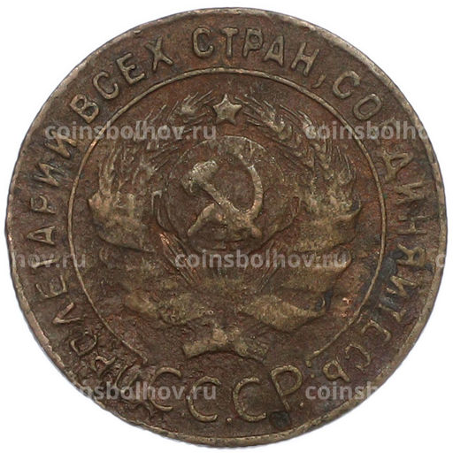 Монета 1 копейка 1924 года