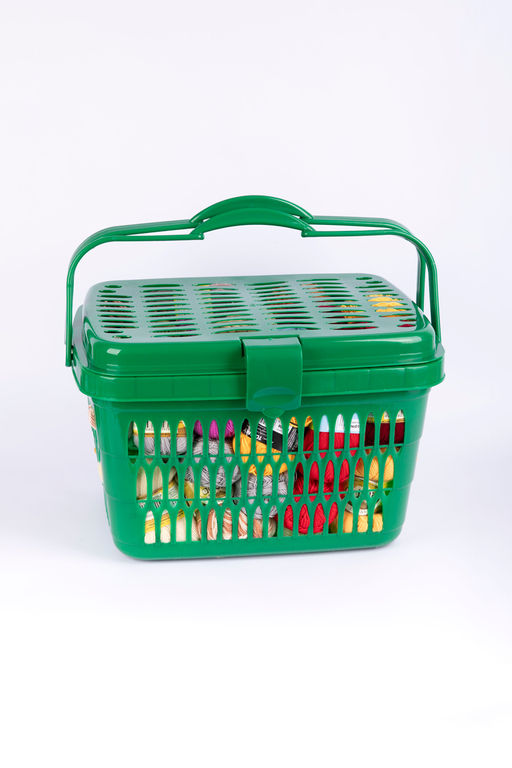 Gamma Корзина для шв. принадл. OM-011 пластик 42 x 31 x 27 см 5 шт СК/Распродажа синий