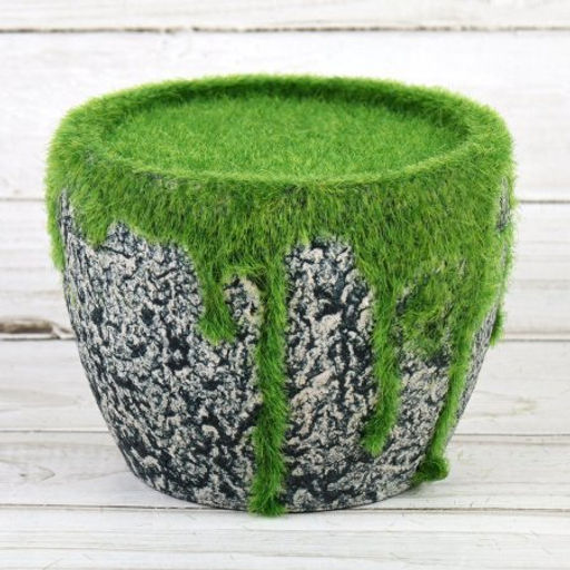 Кашпо со мхом декоративное 11,5х8,5 см / 16026 /уп 100/ - Галеонтрейд фото 3