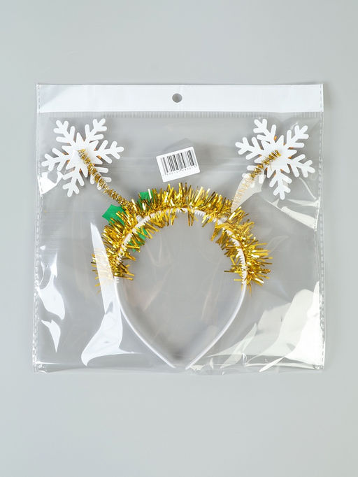 Карнавальный ободок новогодний Снежинка