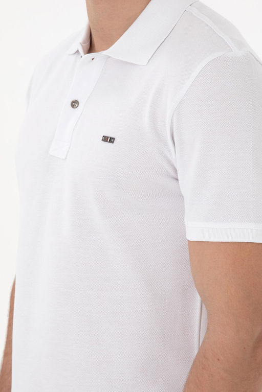 Erkek Slim Fit Polo Yaka Beyaz Basic Ti__rt Sepette S_rpriz _ndirim - U.s. polo assn фото 7