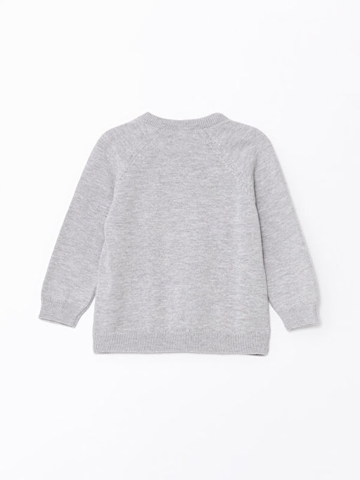 Bisiklet Yaka Uzun Kollu Triko Erkek Bebek Kazak - Waikiki фото 3