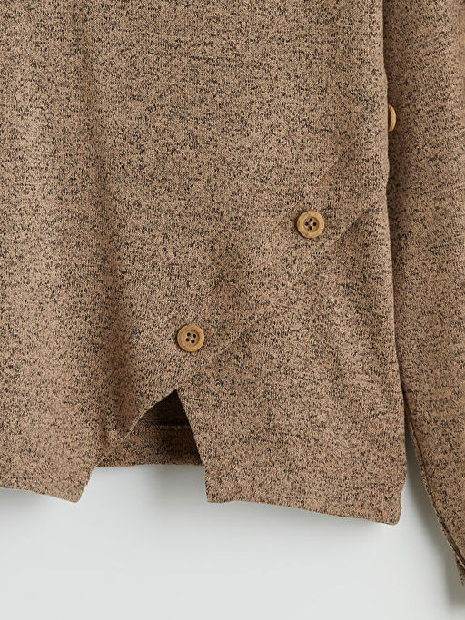 Bisiklet Yaka K?z ?ocuk D??me Detayl? Ti??rt