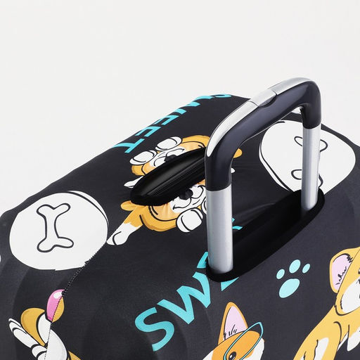 Чехол на чемодан 28, цвет чёрный/разноцветный - Simaland фото 4