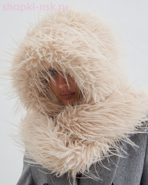 Леона экомех страус Капюшон женский (56-58)