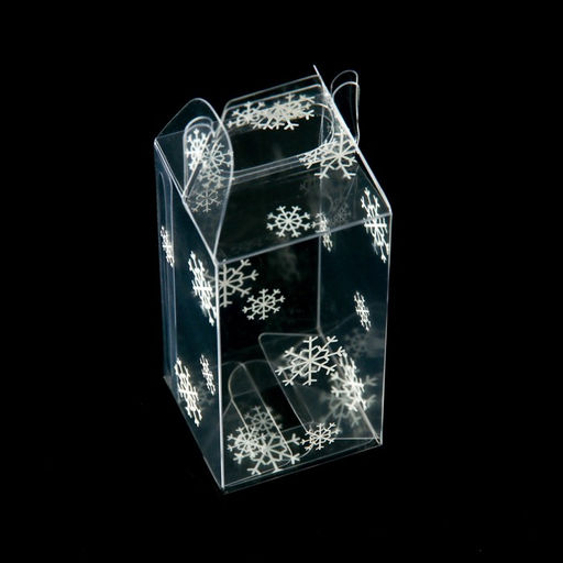 Цена за 5 шт. Складная коробка из PVC 4 x 4 x 8 см Праздничное настроение - UPAK LAND фото 5