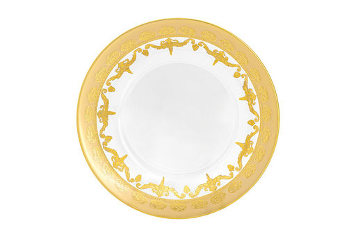 Тарелка закусочная, 20,5 см, 4 шт, стекло, золотистая, Versailles - Anna lafarg фото 2