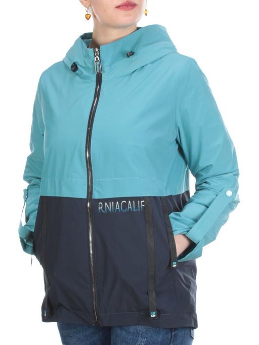 F2118 TURQUOISE Ветровка женская MAYYIYA (100% полиэстер) - Фабричный китай фото 3