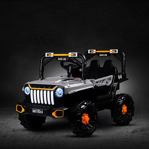 Электромобиль детский "Джип" (цвет серый)