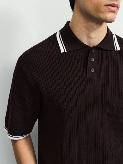 Джемпер поло фактурной вязки / Zarina фото 6