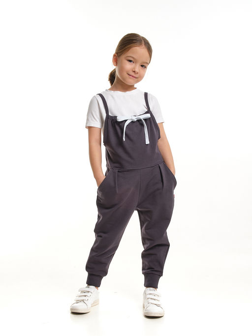 Комбинезон для девочки UD 1594 антрацит - Mini maxi фото 4