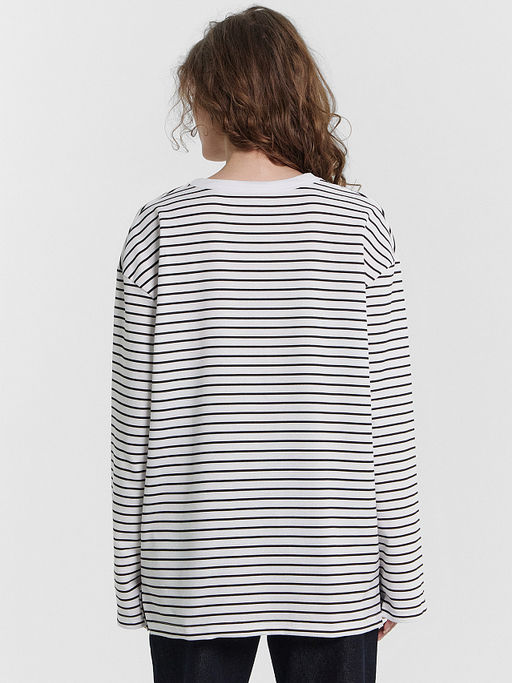 Джемпер женский в полоску черная полоска на белом 122924 - Mark formelle фото 9