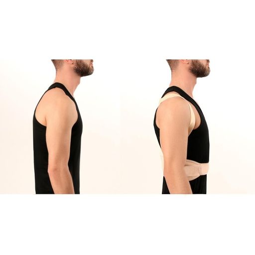 Массажёр-фиксатор для осанки и поясницы, на фастексах, размер 2XL-3XL, цвет бежевый - Onlitop фото 5