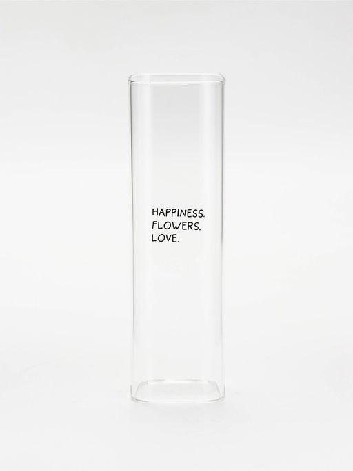 Ваза стеклянная для цветов, 6×20 см, 530 мл