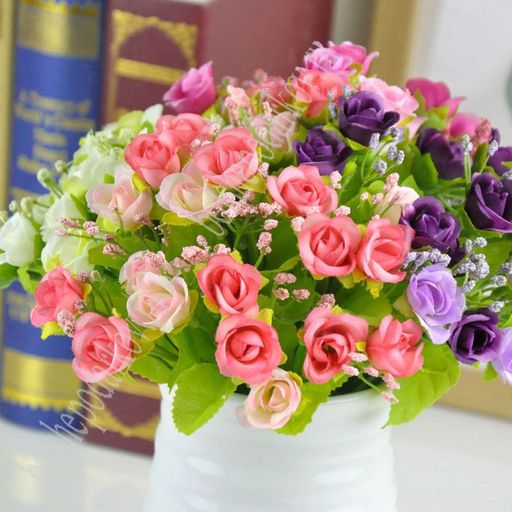 Головки цветов Розочка 4 см (50 шт) SF-46, черный №34 - No name фото 2