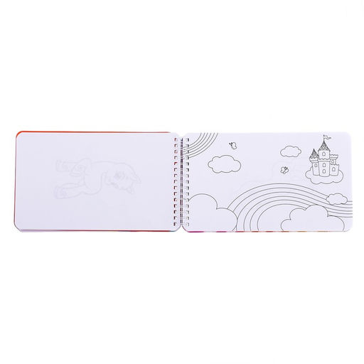 Раскраска - альбом Волшебные пони, 72 стр., с наклейками и трафаретами