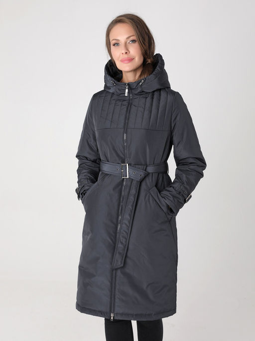 24332 Полупальто дем. графитовый - Dizzyway фото 3