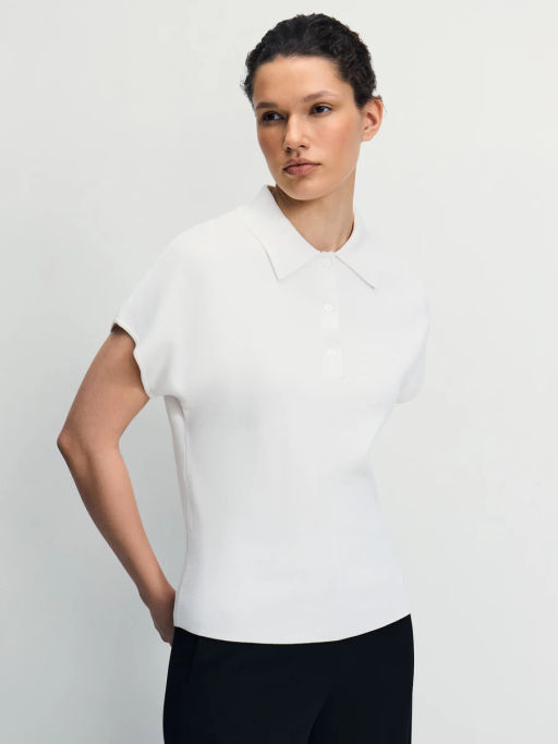 Джемпер поло из вискозы / Zarina  фото 4