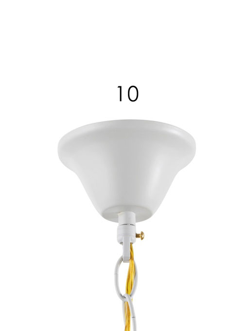 Люстра TR4916/5, 5хE14, 40 Вт, 86×55 см, бело-золотистая