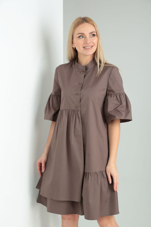 Платье AMORI 9561 шоколад  фото 3