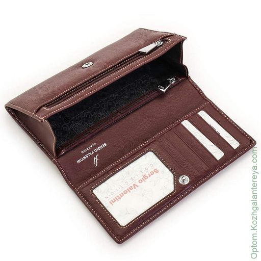 Большой женский кожаный кошелек Sergio Valentini СВ 8090-572  фото 2