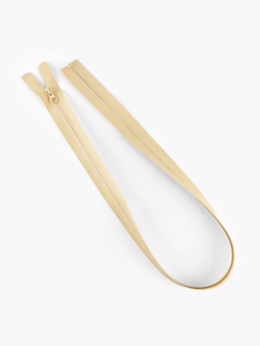 Цена за 10 шт. Молния «Спираль», №7, разъёмная, водонепроницаемая, замок автомат, 80 см, светло-бежевая