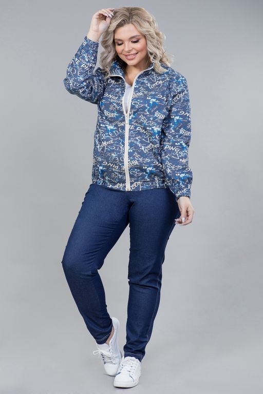 Бомбер 1242 джинсовый - Novita фото 6