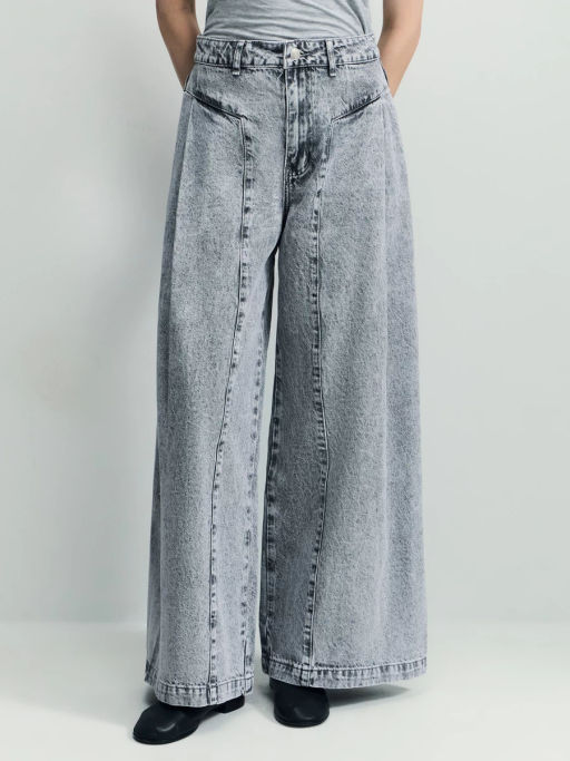 Джинсы ultra wide leg с высокой посадкой / Zarina фото 3