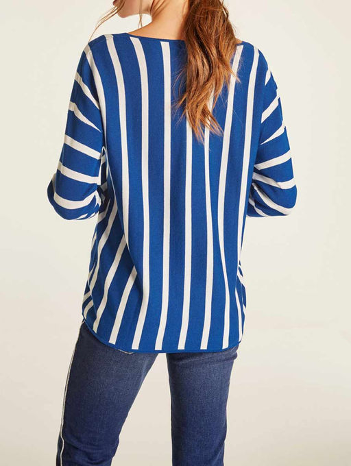 Пуловер, сине-белый - Ashley brooke фото 4