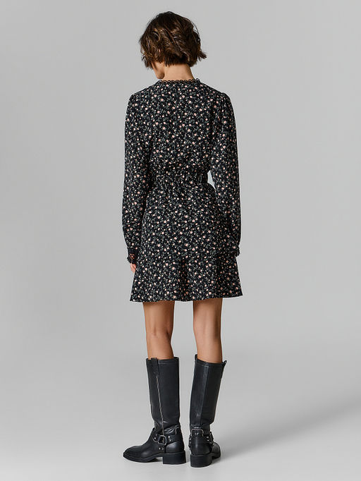 Платье женское черное с цветочным принтом - Mark formelle фото 2