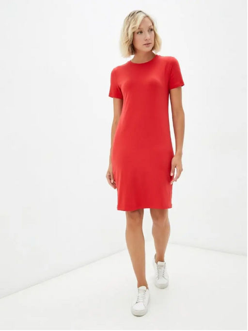 Синее платье из хлопка - Incity фото 4