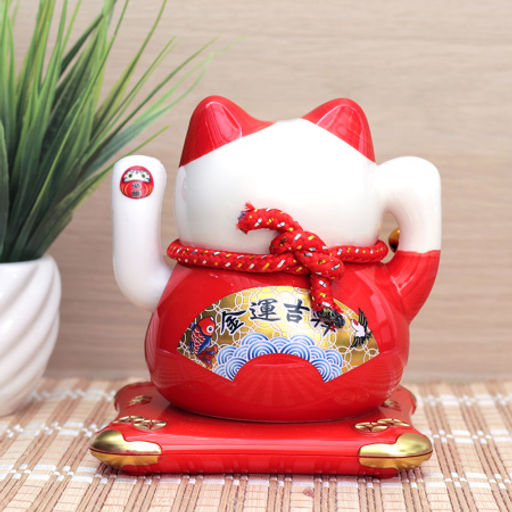 Фигурка Кот манэки-нэко 12х12х13,5 см / 0617-20 /уп 36/на солнечной батарее - ГалеонТрейд фото 8