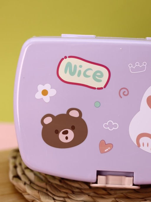 Ланчбокс "Bear-bunny", purple, 700 мл