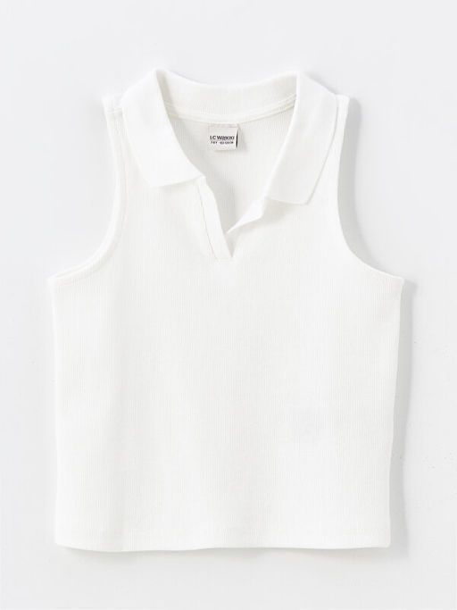 Polo Yaka K?z ?ocuk Crop Atlet