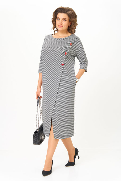 Платье Michel Chic 2190 чернно-белый  фото 4