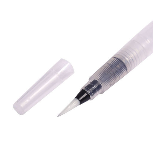 Кисть для рисования, синтетика, № 3, круглая, с резервуаром для воды, туши, чернил