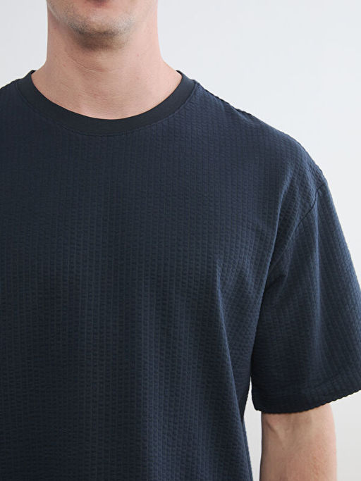 Bisiklet Yaka Dokulu Erkek Ti??rt