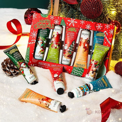 Новогодний набор увлажняющие кремы для рук, 5 х30гр