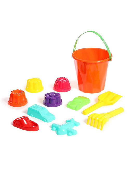 Набор игрушек для песочницы «Непоседа», 11 предметов: ведро, лопатка, грабельки, 8 формочек