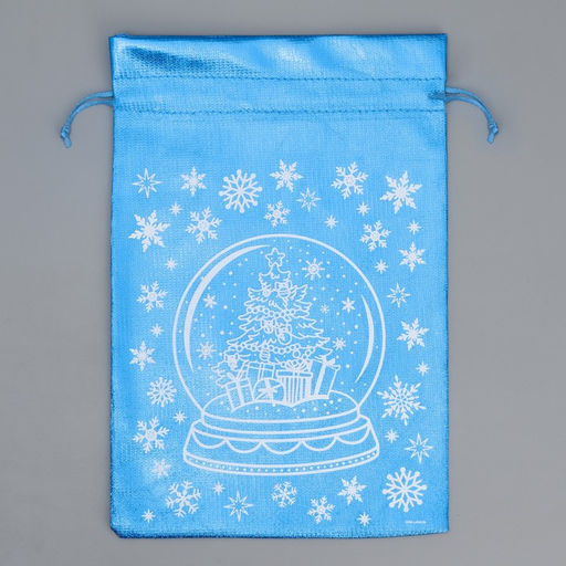 Цена за 10 шт. Мешочек подарочный парча «Новогоднее желание», 20 х 30 см +/- 1.5 см