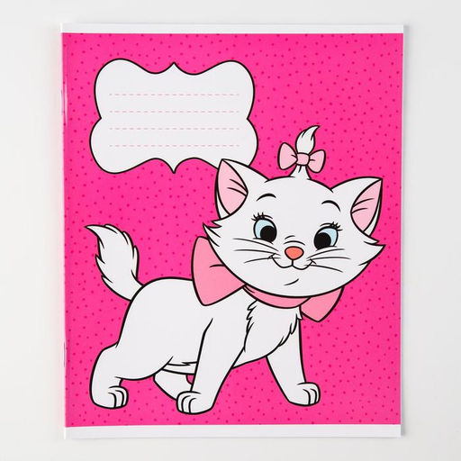 Цена за 10 шт. Тетрадь в клетку 12 листов, 5 видов МИКС, обложка мелованный картон, Коты Аристократы