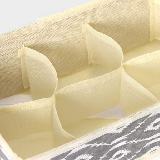 Органайзер для хранения белья Доляна «Ромбы», 8 ячеек, 28×14×10 см, серый