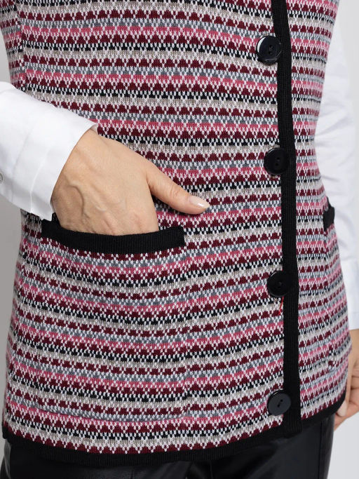 Жилет В 2367/бордовый