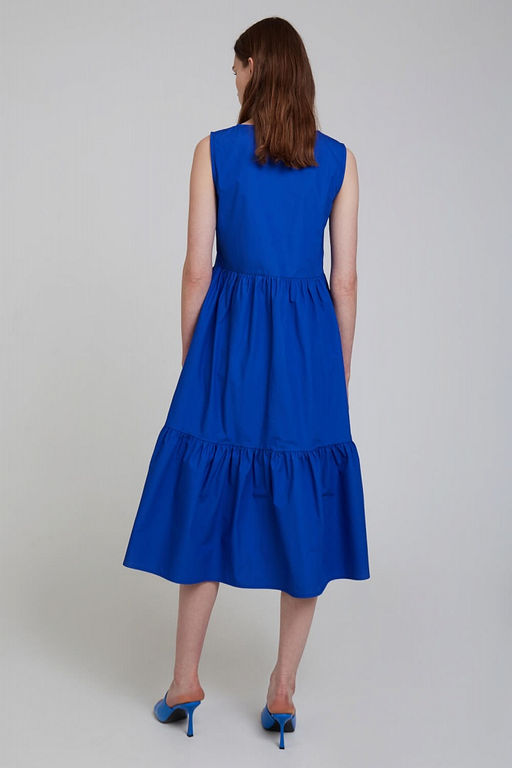 Синее платье-миди - Incity фото 3