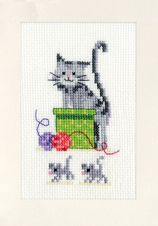 Набор для вышивания VERVACO PN-0145206 Игривые кошки 15 х 10.5 см