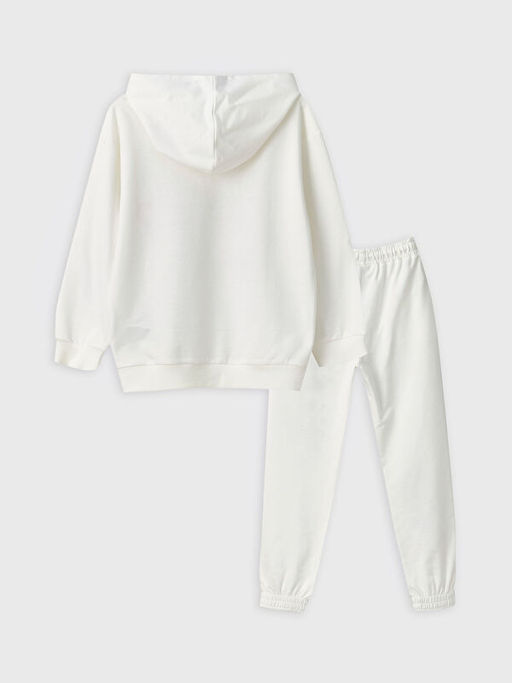 Kap??onlu Minnie Mouse Bask?l? Uzun Kollu K?z ?ocuk Sweatshirt ve E?ofman Alt? - Waikiki фото 2