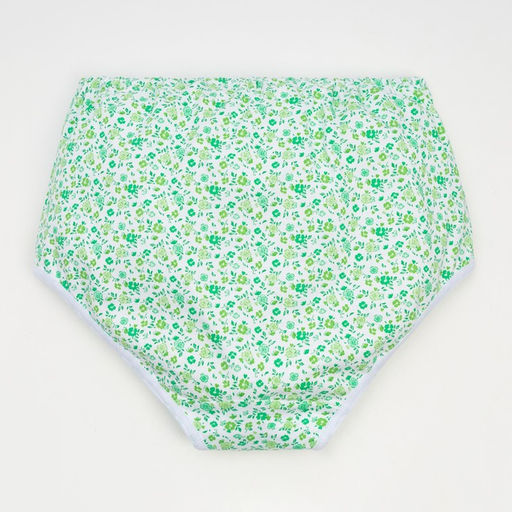 Трусы женские слипы, цвет зелёный/белый, размер 56