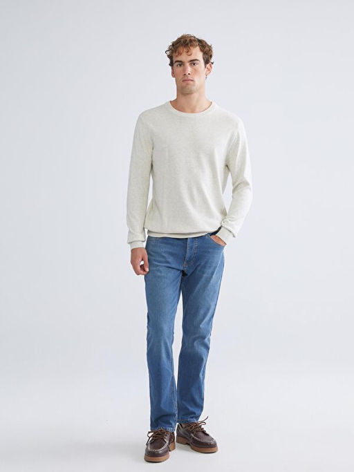 Bisiklet Yaka Erkek Triko Kazak